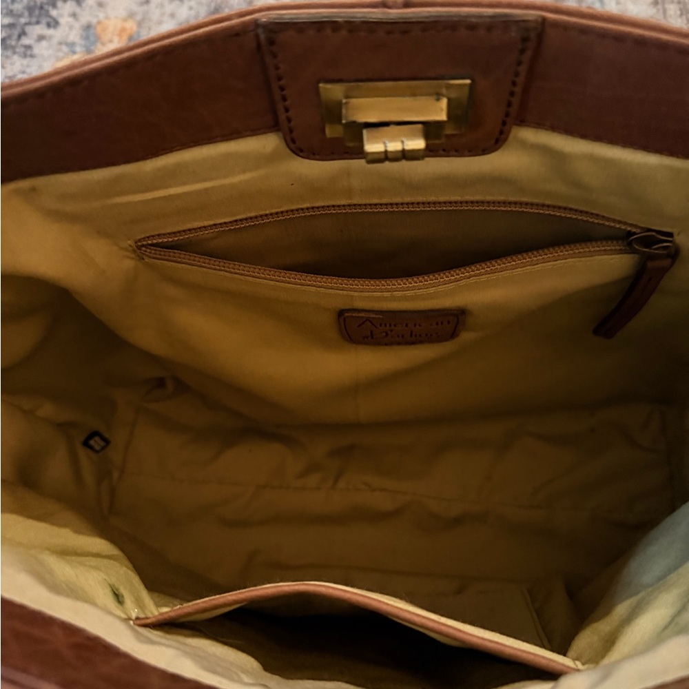American Darling Brown Woven Leather Tote - Picture 5 of 10